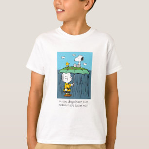 Jordnötter Solig Dag Regnig Dag Hälften & Hälfte T Shirt