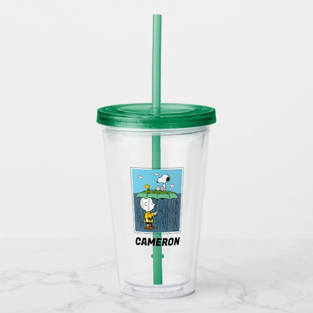Jordnötter | Solig Dag Regnig Dag Hälften & Hälfte Take Away Mugg (Framsida)