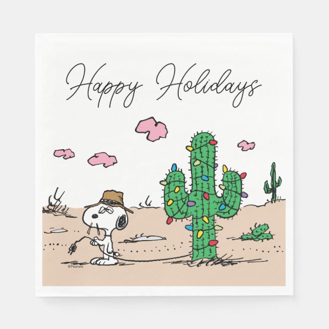 Jordnötter | Spikets dekorationer för Helgdag Pappersservett (Framsidan)