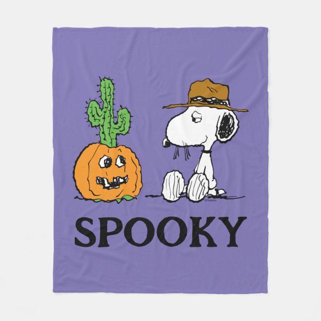 Jordnötter | Spikets Desert Halloween Fleecefilt (Framsidan)