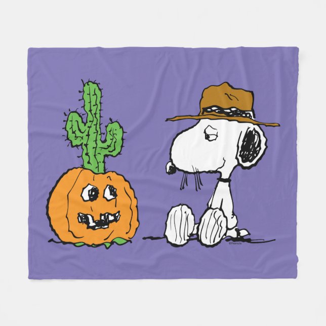 Jordnötter | Spikets Desert Halloween Fleecefilt (Framsidan (Horisontell))