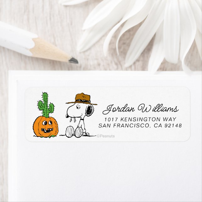 Jordnötter | Spikets Desert Halloween Returadress Etikett (Insitu)