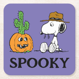 Jordnötter Spikets Desert Halloween Underlägg Papper Kvadrat