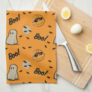 Jordnötter   Spooky Crew Halloween Mönster Kökshandduk