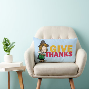 Jordnötter   Thanksgiving Peppermint Patty Lumbarkudde
