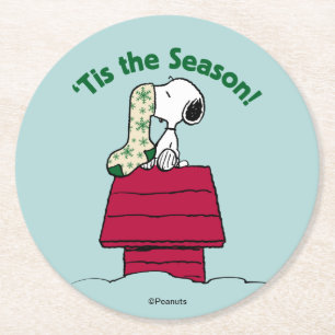 Jordnötter "Tis the Season! Underlägg Papper Rund