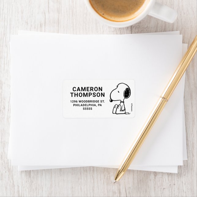 Jordnötter | Tittar av noopy Adressetikett (Insitu)