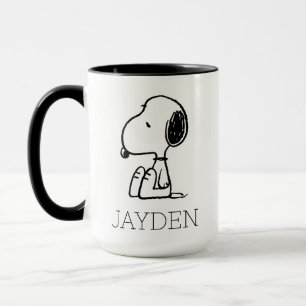Jordnötter Tittar av noopy Lägg till ditt namn Mugg