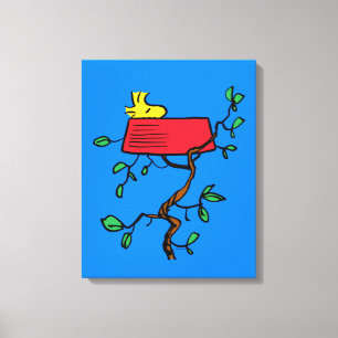 Jordnötter   Träbeståndet Napping in Snoopy's Dish Canvastryck