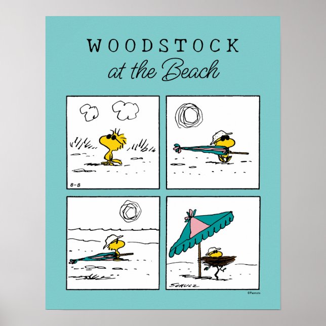 Jordnötter | Träbeståndet vid Beach Poster (Framsidan)