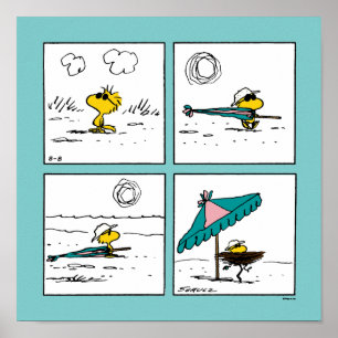 Jordnötter Träbeståndet vid Beach Poster