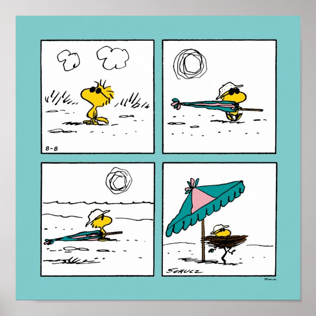 Jordnötter | Träbeståndet vid Beach Poster (Framsidan)