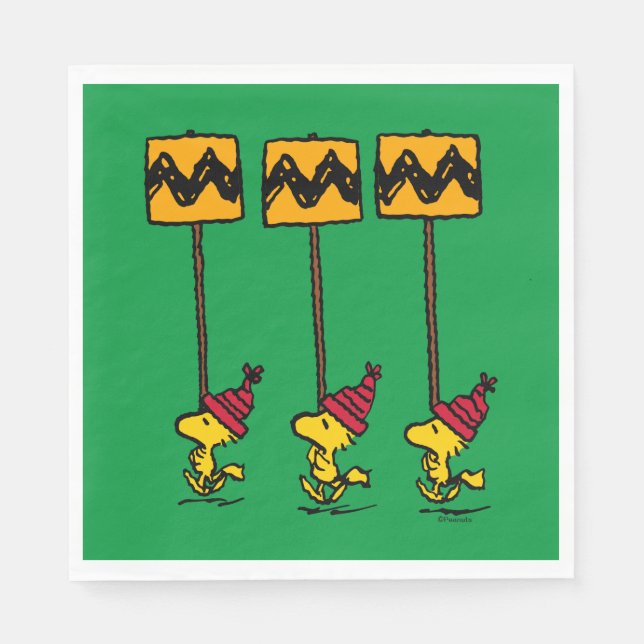 Jordnötter | Trädgårds- och vänskapssignatur mars Pappersservett (Framsidan)