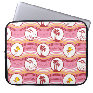 Jordnötter   Tropical Cutie, Snoopy & Woodstock Laptop Fodral