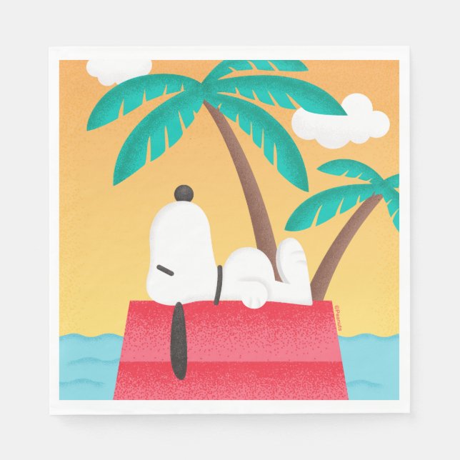 Jordnötter | Tropical Deco Dreams i noopy Pappersservett (Framsidan)