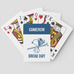 Jordnötter   Uppspelningskort för Snoopy Ski Resa Casinokort