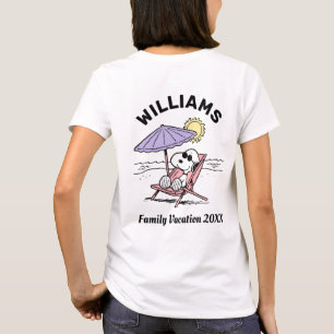 Jordnötter   Vacation T-Shirt för familjen Snoopy 