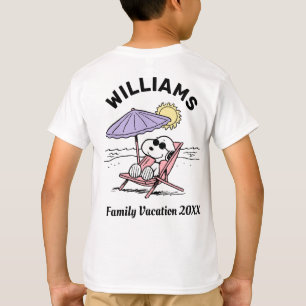 Jordnötter   Vacation T-Shirt för familjen Snoopy 