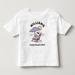Jordnötter   Vacering av familjen Snoopy Beach T Shirt