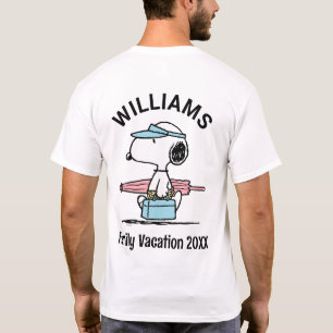 Jordnötter   Vacering av familjen Snoopy Beach Wal T Shirt
