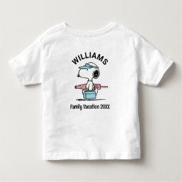 Jordnötter | Vacering av familjen Snoopy Beach Wal T Shirt
