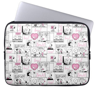 Jordnötter Valentine Heart Kärlek Mönster Laptop Fodral