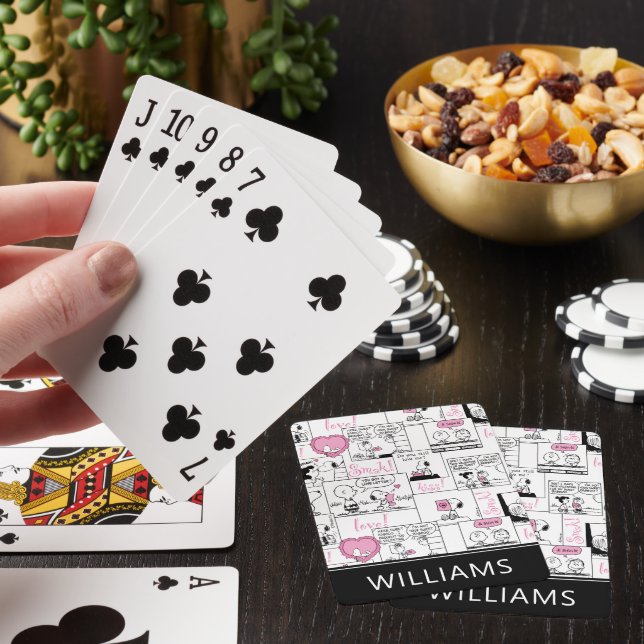 Jordnötter | Valentine Heart Mönster-spelkort Casinokort (På plats)