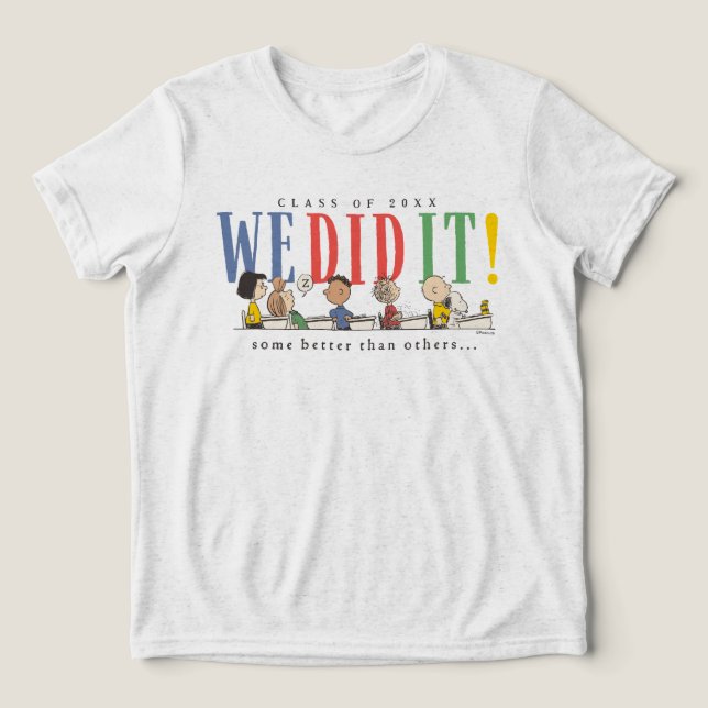 Jordnötter Vi Gjorde Det Examen Roligt Citat Snoop T Shirt (Design Framsida)