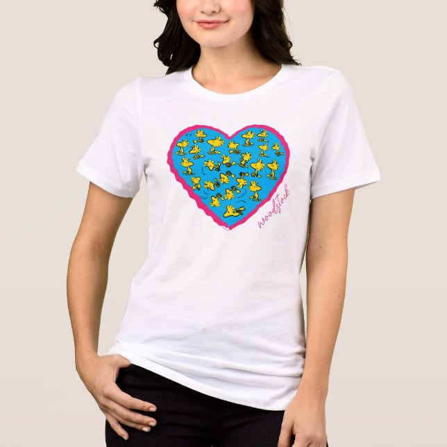 Jordnötter | Woodstock Blue Heart T Shirt (Framsida)