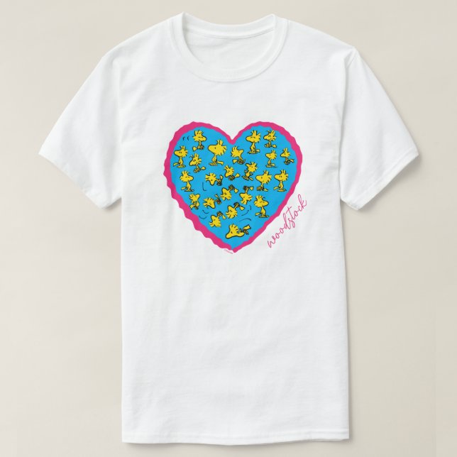 Jordnötter | Woodstock Blue Heart T Shirt (Design framsida)
