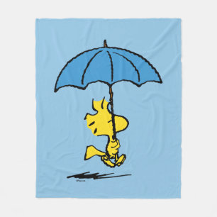 Jordnötter Woodstock Blue Parbrella Fleecefilt
