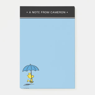 Jordnötter   Woodstock Blue Parbrella Post-it Block