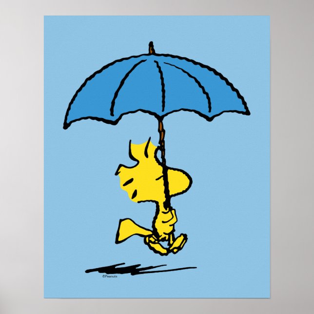Jordnötter | Woodstock Blue Parbrella Poster (Framsidan)