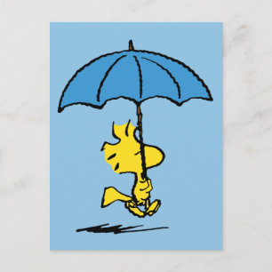 Jordnötter Woodstock Blue Parbrella Vykort