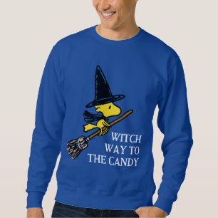 Jordnötter Woodstock Halloween Witch Lång Ärmad Tröja