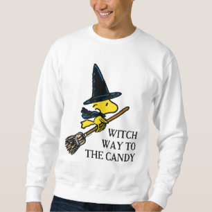 Jordnötter Woodstock Halloween Witch Lång Ärmad Tröja