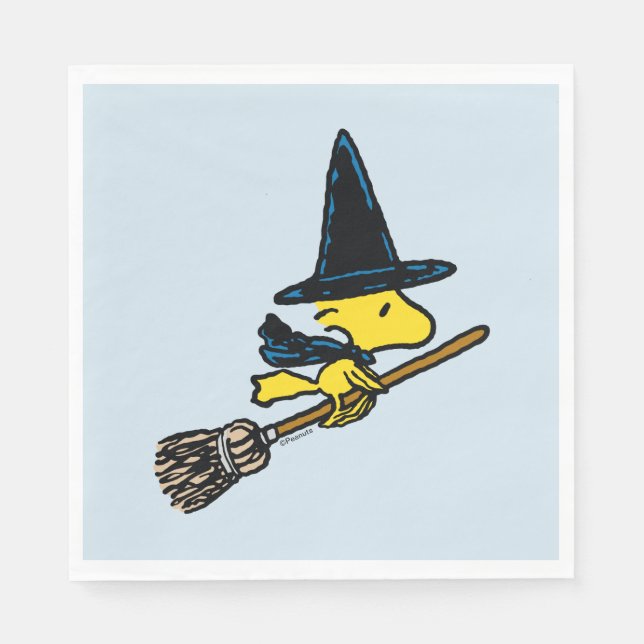 Jordnötter | Woodstock Halloween Witch Pappersservett (Framsidan)