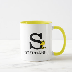 Jordnötter Woodstock Namn & Monogram S Mugg