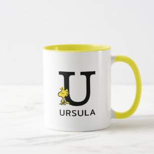Jordnötter Woodstock Namn & Monogram U Mugg