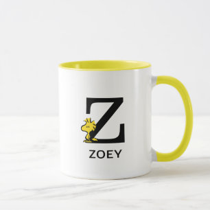 Jordnötter Woodstock Namn & Monogram Z Mugg