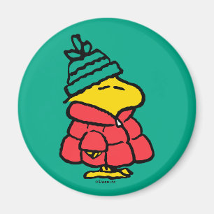 Jordnötter Woodstock Puffy Winter Jacka Magnet
