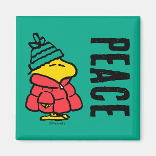 Jordnötter Woodstock Puffy Winter Jacka Magnet