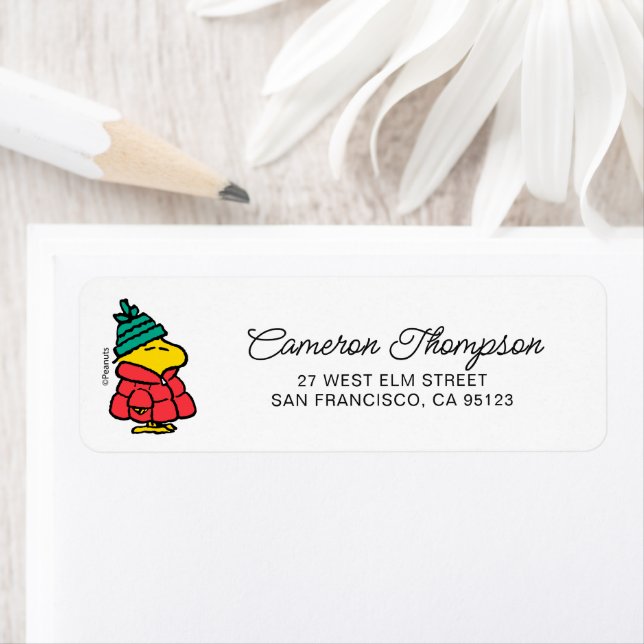 Jordnötter | Woodstock Puffy Winter Jacka Returadress Etikett (Insitu)