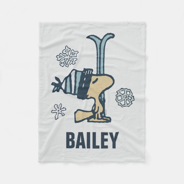 Jordnötter | Woodstock Ski Pro | Lägg till ditt na Fleecefilt (Framsidan)