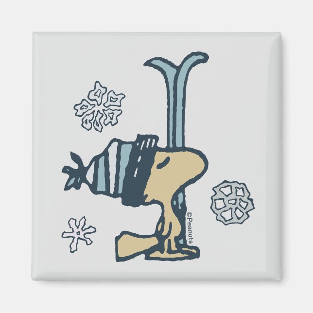 Jordnötter | Woodstock Ski Pro Magnet (Framsidan)