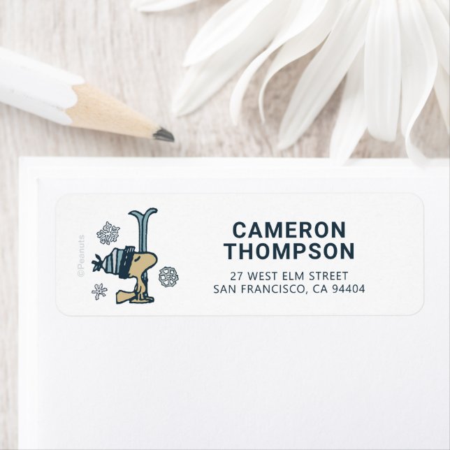 Jordnötter | Woodstock Ski Pro Returadress Etikett (Insitu)