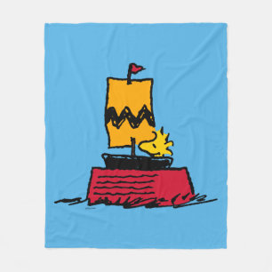 Jordnötter   Woodstock Snoopy Dish Segelbåt Fleecefilt