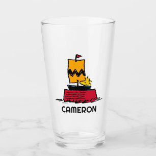 Jordnötter   Woodstock Snoopy Dish Segelbåt Glaskopp