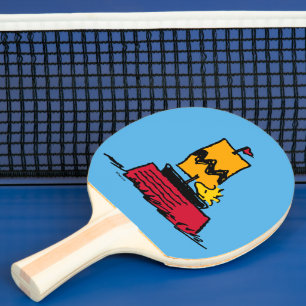 Jordnötter Woodstock Snoopy Dish Segelbåt Pingisracket