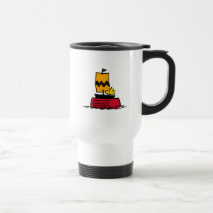 Jordnötter Woodstock Snoopy Dish Segelbåt Resemugg
